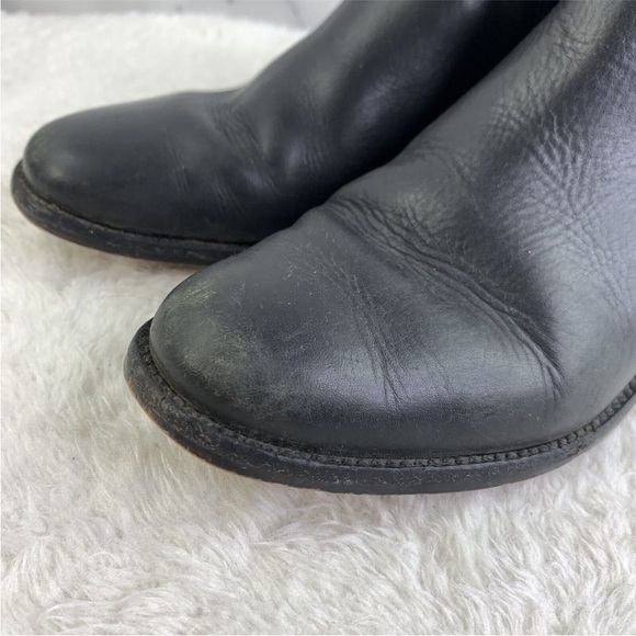 Madewell The Ainsley Chelsea Leather Boot in Black Size 7 Ankle Bootie - Picture 8 of 15